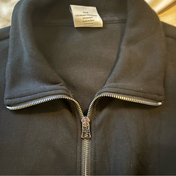 Varley Jessie Double Soft Jersey Zip Front Jumpsuit Black Long Sleeve - Picture 7 of 16